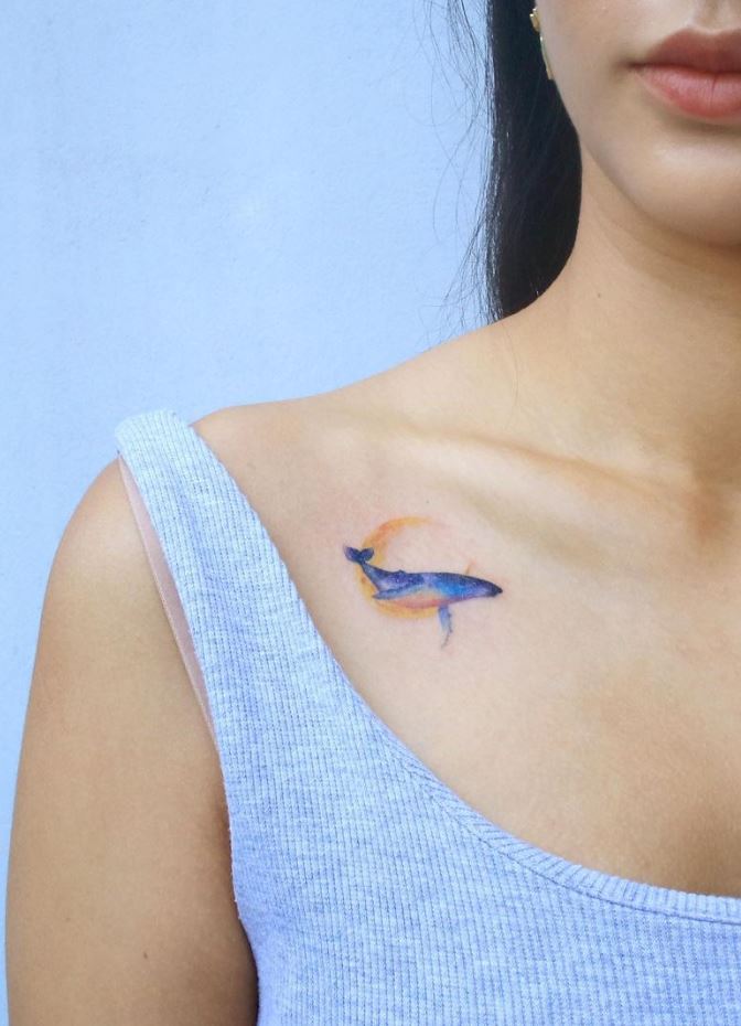 Small Whale Tattoo