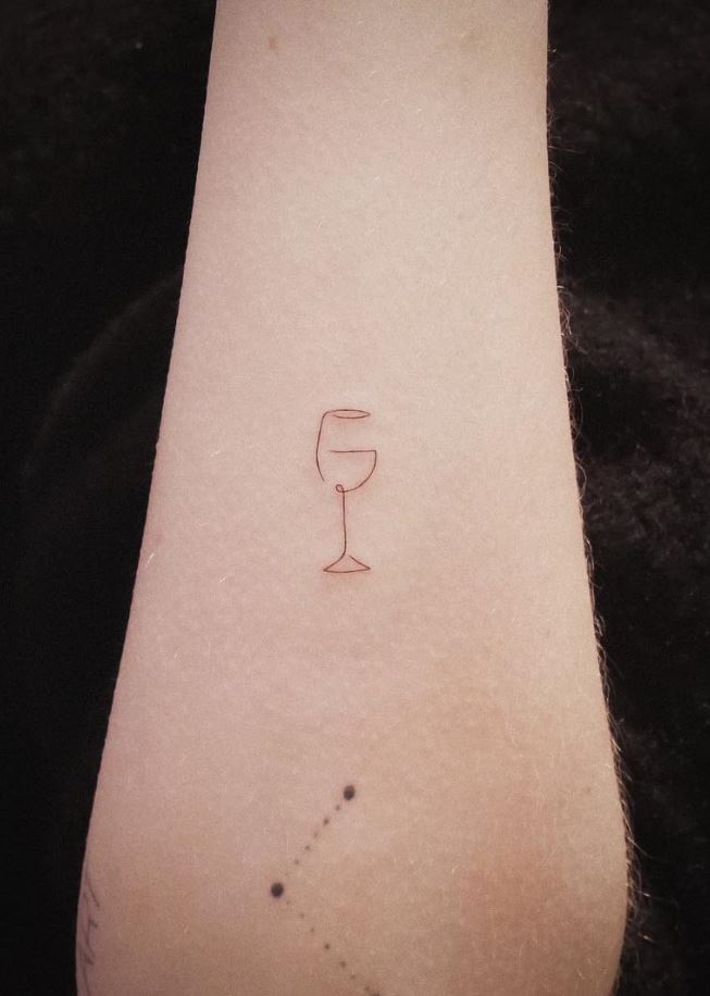Wine Glass Tattoo