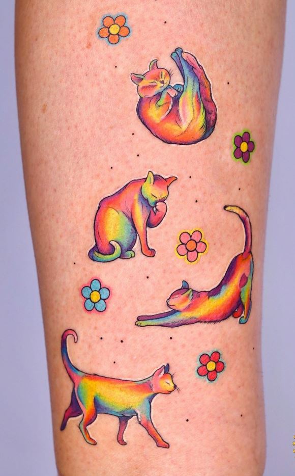 Cute Little Cats Tattoo
