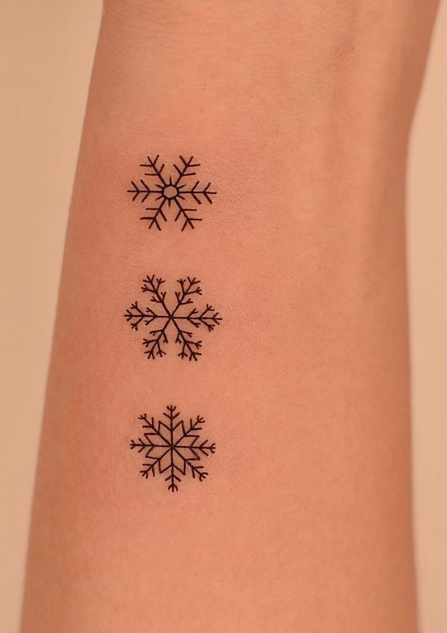 Small Snowflake Tattoo