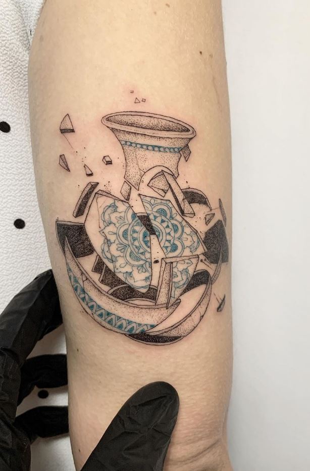 Broken Vase Tattoo