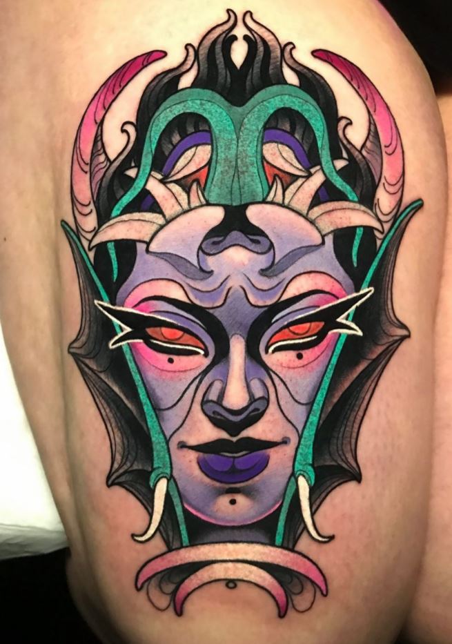 Demon Lady Tattoo