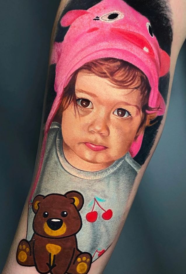 Child Portrait Tattoo